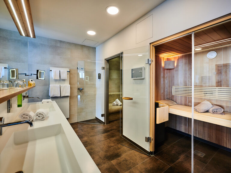 Badezimmer der Luxus Suite