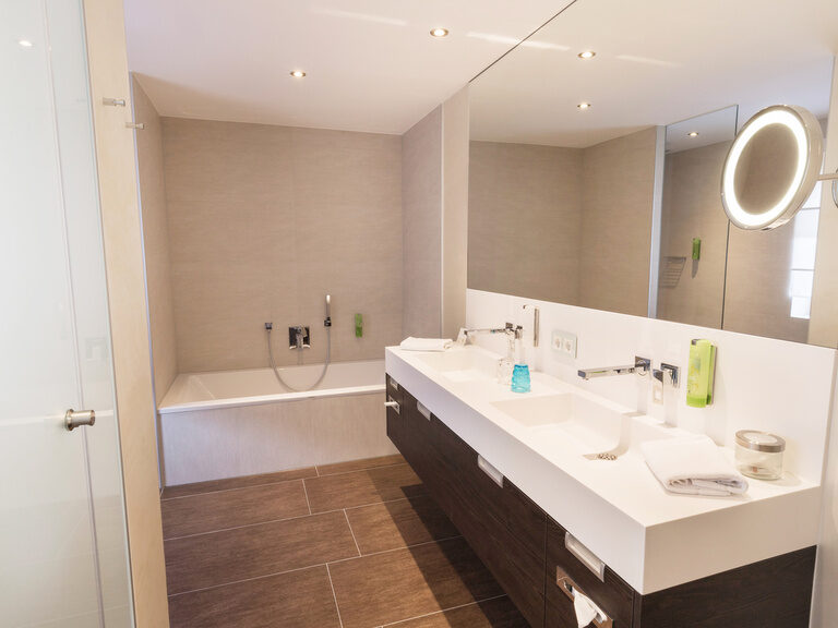 Badezimmer der Turm Suite