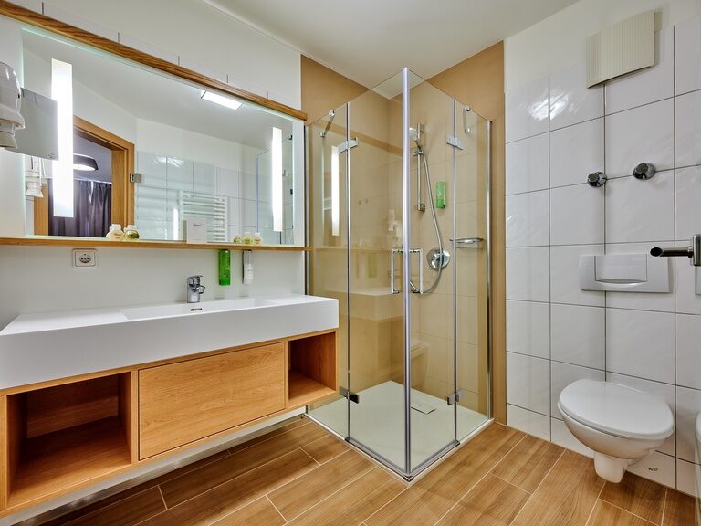 Badezimmer im Komfort Doppelzimmer