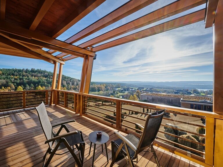 Balkon der Round View Suite