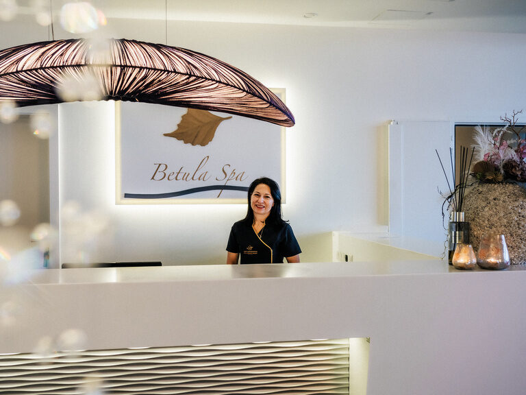 Der freundliche Empang des Personals im Betula Spa.