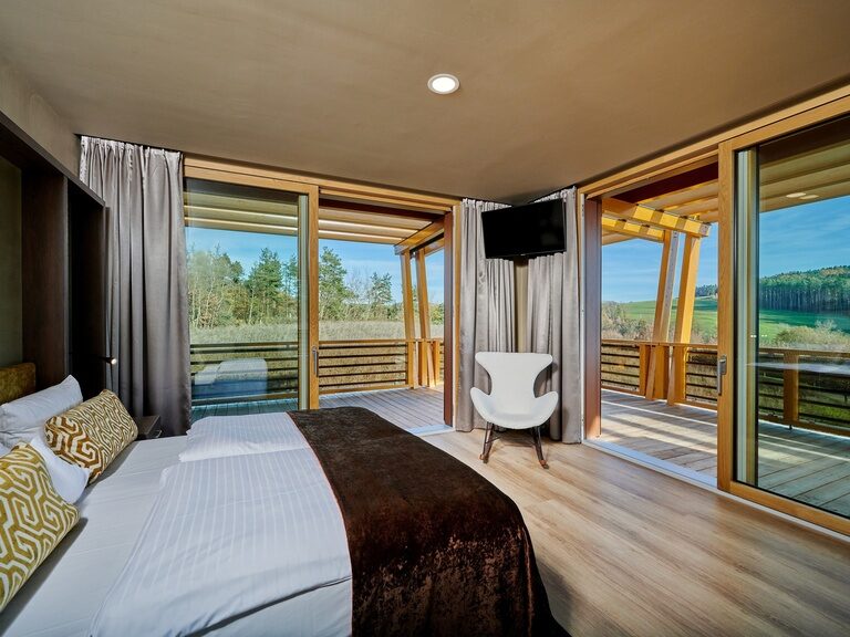 Schlafzimmer der Round View Suite