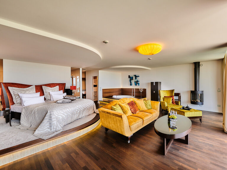 Wohn- und Schlafbereich der Luxus Suite