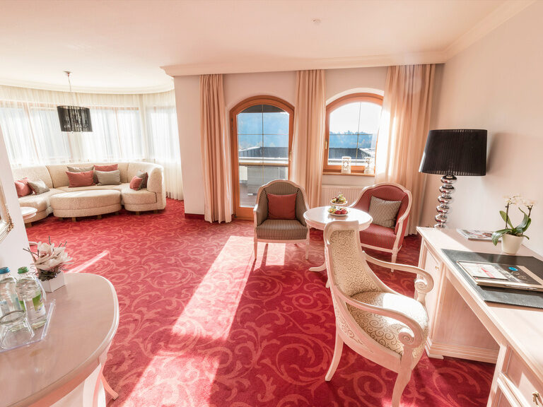 Wohnbereich der Romantik Suite